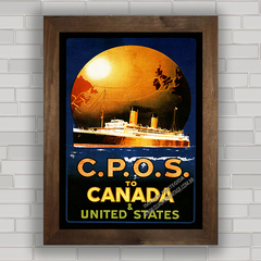 QUADRO RETRÔ CANADIAN PACIFIC OVER SEAS 1920 na internet