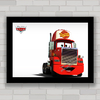 QUADRO INFANTIL FILME CARS MACK TRUCK