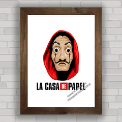 QUADRO DECORATIVO SÉRIE LA CASA DE PAPEL 5 na internet