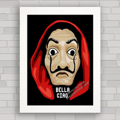 QUADRO DECORATIVO SÉRIE LA CASA DE PAPEL 8 - comprar online