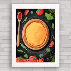 QUADRO DECORATIVO CHALKBOARD 101 - MASSA DE PIZZA - comprar online