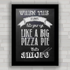 QUADRO DECORATIVO CHALKBOARD 104 - PIZZA