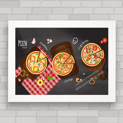 QUADRO DECORATIVO CHALKBOARD 107 - PIZZAS na internet