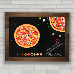 QUADRO DECORATIVO CHALKBOARD 110 - PIZZAS na internet