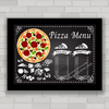 QUADRO DECORATIVO CHALKBOARD 111 - PIZZA MENU