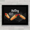 QUADRO DECORATIVO CHALKBOARD 127 - HOT DOG