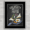 QUADRO DECORATIVO CHALKBOARD 130 - BREAKFAST