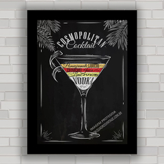 QUADRO DECORATIVO CHALKBOARD 17 - COSMOPOLITAN COCKTAIL