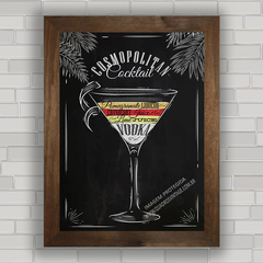 QUADRO DECORATIVO CHALKBOARD 17 - COSMOPOLITAN COCKTAIL na internet