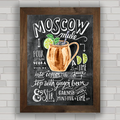 QUADRO DECORATIVO CHALKBOARD 24 - DRINK MOSCOW MULE na internet
