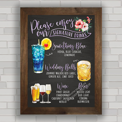 QUADRO DECORATIVO PARA ÁREA GOURMET CHALKBOARD 31 na internet