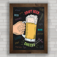 QUADRO DECORATIVO CHALKBOARD 56 - CERVEJA na internet