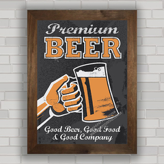 QUADRO DECORATIVO CHALKBOARD 58 - BEER PREMIUM na internet