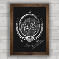 QUADRO DECORATIVO CHALKBOARD 62 - BARRIL DE CERVEJA na internet