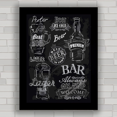 QUADRO DECORATIVO CHALKBOARD 65 - BAR VINTAGE