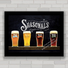 QUADRO DECORATIVO CHALKBOARD 68 - COPOS DE CERVEJA