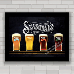 QUADRO DECORATIVO CHALKBOARD 68 - COPOS DE CERVEJA