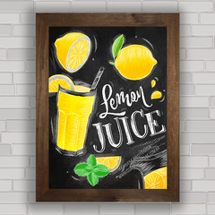 QUADRO DECORATIVO CHALKBOARD 7 - LEMON JUICE na internet