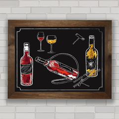 QUADRO DECORATIVO CHALKBOARD 74 - ADEGA & VINHOS na internet