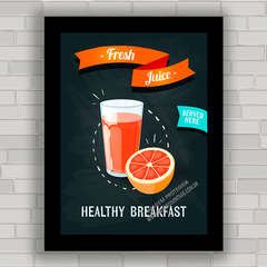 QUADRO DECORATIVO CHALKBOARD 81 - SUCO DE LARANJA - comprar online