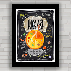 QUADRO DECORATIVO CHALKBOARD 98 - PIZZA