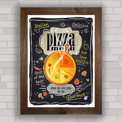 QUADRO DECORATIVO CHALKBOARD 98 - PIZZA na internet