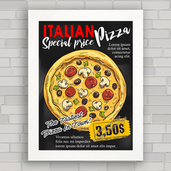 QUADRO DECORATIVO CHALKBOARD 99 - PIZZA ITALIANA na internet