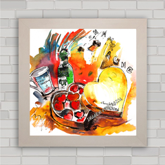 QUADRO DECORATIVO CHAMPAGNE CHOCOLATE - comprar online