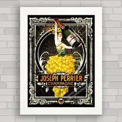 QUADRO VINTAGE CHAMPAGNE JOSEPH PERRIER 3 - comprar online