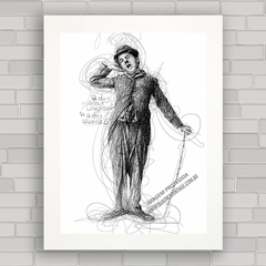 QUADRO DECORATIVO DE CINEMA CHARLIE CHAPLIN 2 - comprar online