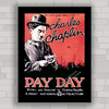 QUADRO DECORATIVO DE CINEMA CHARLIE CHAPLIN 4