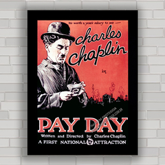 QUADRO DECORATIVO DE CINEMA CHARLIE CHAPLIN 4