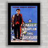 QUADRO DE CINEMA CHARLIE CHAPLIN ADVENTURER