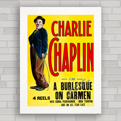 QUADRO CHARLIE CHAPLIN BURLESQUE ON CARMEN 1915 - comprar online