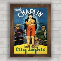 QUADRO DE CINEMA CHARLIE CHAPLIN CITY LIGHTS 1931 na internet