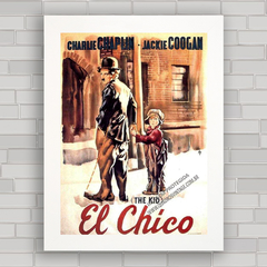 QUADRO DE CINEMA CHARLIE CHAPLIN EL CHICO na internet
