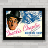 QUADRO CHARLIE CHAPLIN FILME MODERN TIMES 3