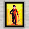 QUADRO RETRÔ CHARLIE CHAPLIN POP ART