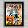 QUADRO VINTAGE CHARLIE CHAPLIN THE CURE 1917