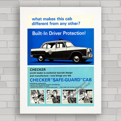 QUADRO CARRO CHECKER SAFE GUARD CAB 1966 - comprar online