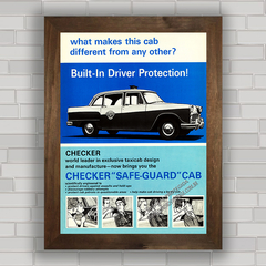 QUADRO CARRO CHECKER SAFE GUARD CAB 1966 na internet