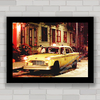 QUADRO CARRO ANTIGO CHECKER TAXI DRIVER