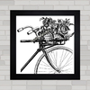 QUADRO DECORATIVO CICLISMO 16 - FLORES