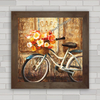 QUADRO DECORATIVO CICLISMO 21 - FLORES