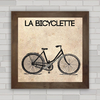 QUADRO DECORATIVO CICLISMO 33 - RETRÔ