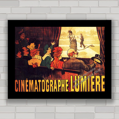 QUADRO VINTAGE CINEMATOGRAPHE LUMIÉRE 1896 - comprar online