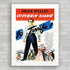 QUADRO FILME CITIZEN KANE - CIDADÃO KANE 1941 - comprar online