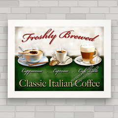 QUADRO DECORATIVO CLASSIC ITALIAN COFFEE - comprar online
