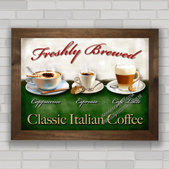 QUADRO DECORATIVO CLASSIC ITALIAN COFFEE na internet