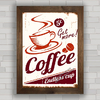QUADRO DECORATIVO VINTAGE COFFEE ENDLESS CUP